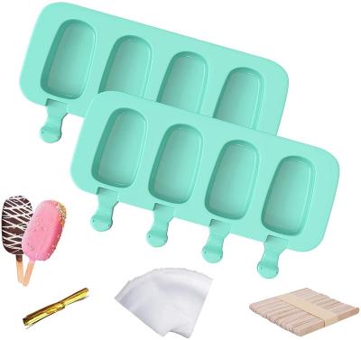 China Silicone Cake Viable Ice Cream DIY DIY Supplier 4 Cell Factory Cardboard Baking Molds for sale