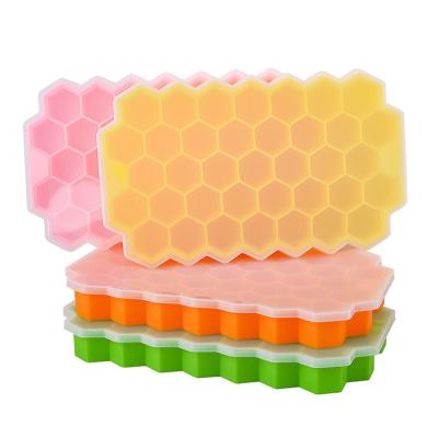 China Wholesale Viable Low Price Food Grade Silicone Ice Cube Tray Baby Lid Freezer Food With Lids for sale