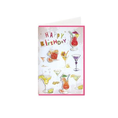 China Europe Birthday Cards Factory Custom Bulk Business Collectible OEM Customized Art Technics Logo Item Paper Matrix Color Design Printing for sale