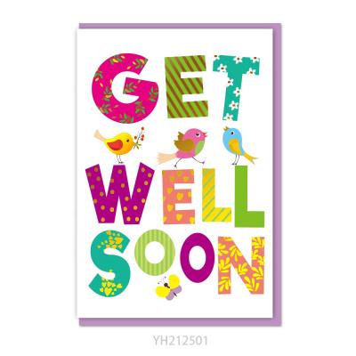 China Cool Europe Designs Get Well Soon Designs Greeting Cards For Patients for sale