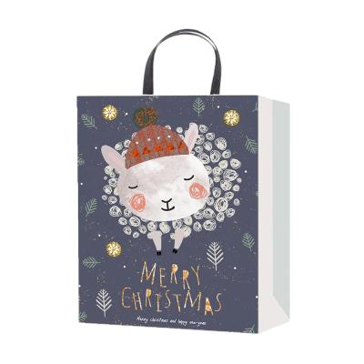 China Recyclable Christmas Shopping Paper Bag Gift Bags With Customized Logo Christmas Gift Packaging Bag Various for sale