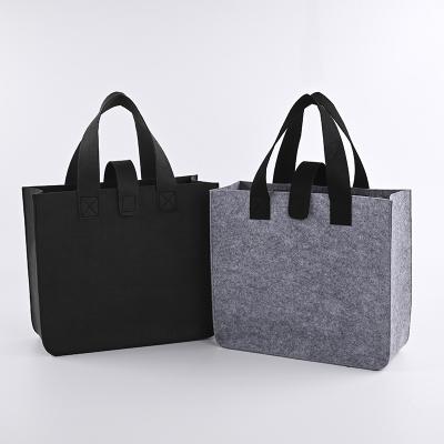 China Fashion Factory Wholesale Eco-friendly Custom Printed Logo Shopping Felt Tote Bag for sale