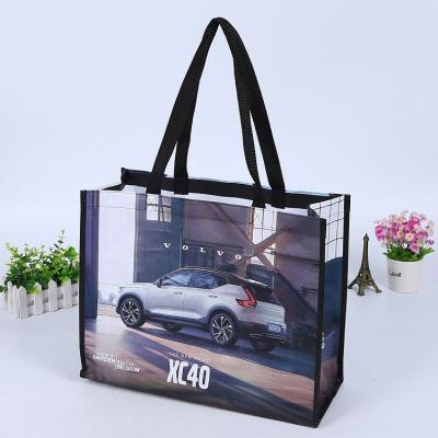 China Handled Reusable Shopping PP Woven Bag for sale