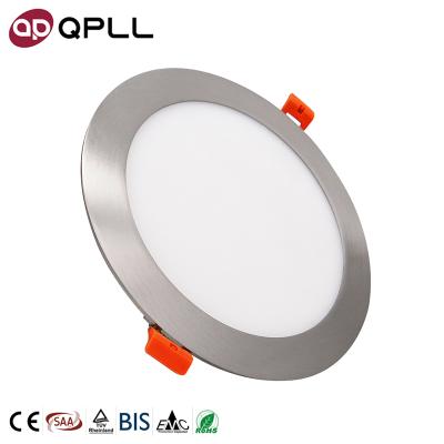 中国 Zhongshan Modern Round Brightness Dimmable LED 145mm AC85-265V 9w Slim Panel Light 販売のため