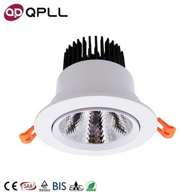 China Modern Anti Glare COB LED Work Light Indoor Spot Ceiling Round Spotlights 30W for sale