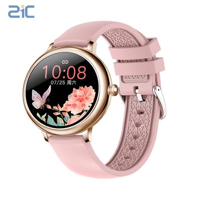 China CF80 Water Resistant Health Monitoring Smartwatch Tracker Round Touch Stainless Smart Watch For Girls Waterproof for sale