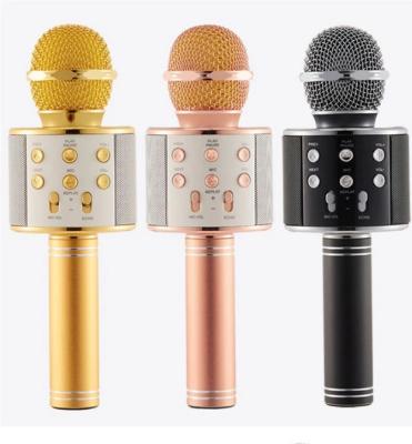 China Q5 WS-858 WS-1816 H8 multi-function microphone Q5 WS-858 WS-1816 H8 portable mini USB wireless microphone for karaoke for sale