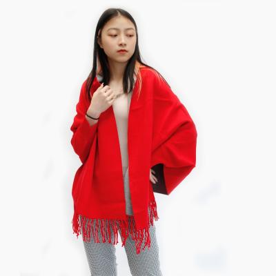 China High quality women's double-sided shawl fashion anti-pilling long cardigans crochet shrugs for sale