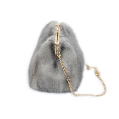 China Wholesale Shoulder Bag Women Handbags Mink Fur Shoulder Bags From Best Fashion Supplier for sale