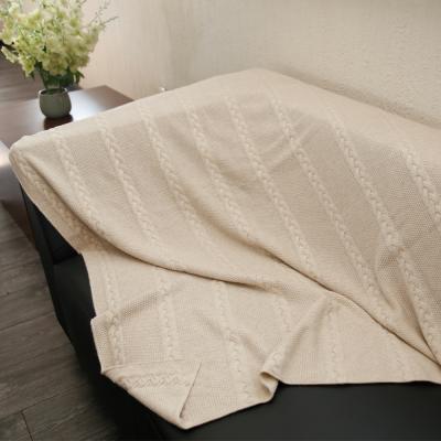 China Wholesale warm autumn winter cable stitch knit soft wearable blanket blankets large high quality bed sofa wholesale for sale