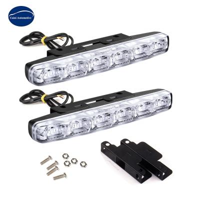 China NEW 6 LED DC White Waterproof High Quality 12V Daytime Running Light DRL Car Fog Lamp Motorbicyle 2pcs Motor for sale