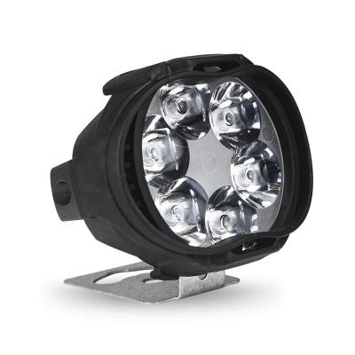 China Motorbicyle Super Bright 6 LED Motorcycle Scooters Spotlight Fog Lamp Running Spot Light Motorcycles Head Light 9-85V 1200LM for sale