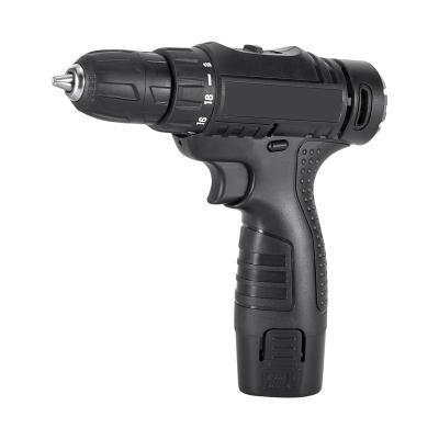 China Metal Tool Powerful Electric Battery Cordless Drill With Wrench Impact Drills for sale