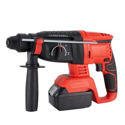 China High Powerful Lithium Ion Battery Cordless Drill Metal Motor Rotary Hammer for sale