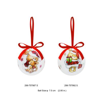 China Christamas tree decoration personalized Christmas balls with bunny design for sale