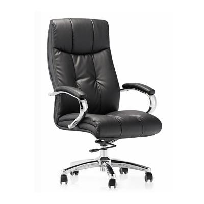 China (Size) Office Furniture Adjustable Luxury Executive Chair Office Leather Chairs With Fixed Armrest for sale