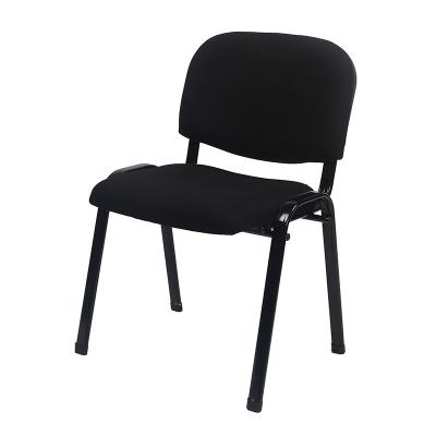 China Foshan Stackable AODA Metal Frame Fabric Armless Stacking Connectable Linkable Chair Guest Visitor Conference Student Chair for sale