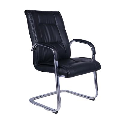 China AODA Medium Back Visitor Chair PU Meeting Table Guest Office Cooling Leather Executive Chair with Arc Base for sale