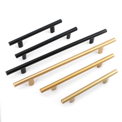 China Manufacturer Factory Producecabinet Furniture Hardware Kitchen Handle Rose T Gold Cupboard Handles for sale