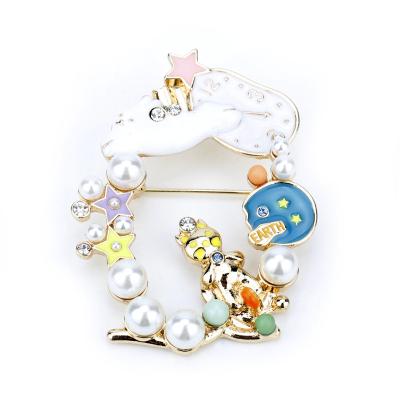 China Fashion and new 2020 Alice in wonderland cute Japanese cartoon brooch for girl's gift for sale