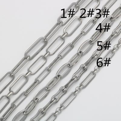 China Factory Wholesale Custom Fashion Rope Chain Necklace Jewelry Stainless Steel DIY Long Spliced ​​Thin Chain Necklaces Women for sale