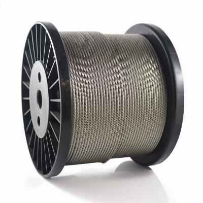 China Construction PVC coated steel wire rope and 6mm steel wire rope for sale