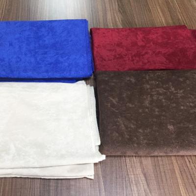 China Changxing anti-static warp knitted sofa fabric colorful polyester 100 spotted velvet, high quality aloba fabric for homtextile for sale