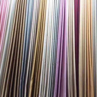 China Shinny polyester satin wholesale curtain lining fabric for uphostery for sale