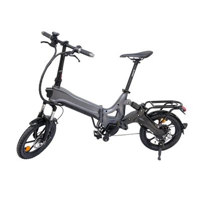 China Magnesium alloy manufacture folding electric bike 400w 48v city 16 inch electric bike for sale