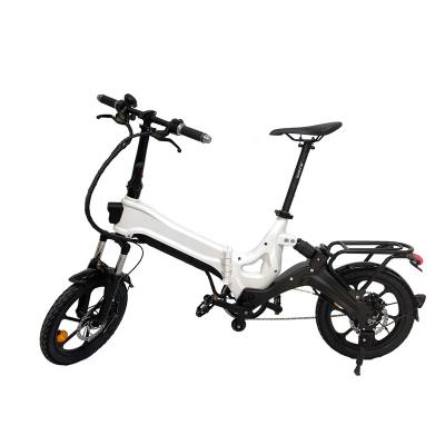 China High Quality Multicolor Lightweight Magnesium Alloy 16 Inch Folding Electric Bike for sale