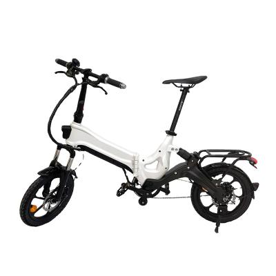 China 2022 Magnesium Alloy New Arrival 50KM Battery Times Portable Lightweight Hidden Electric Bike for sale