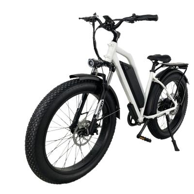 China Aluminum Alloy Customized Color 750W 26 Inch Fat Tire 5-Speed ​​Electric Bicycle for sale