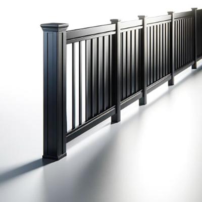 China Flooring Mounted Customized 6063-T5 Powder Coating Aluminum Alloy Fence Metal Parts for sale