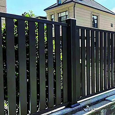 China 6ft High Main Gate Design Garden Privacy Aluminum Slat Fence Panel with Tolerance ±3% for sale