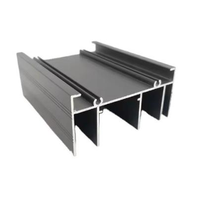 China Custom Length Extrusion Aluminum Profiles with Machining in Blanco and Negro Color for sale