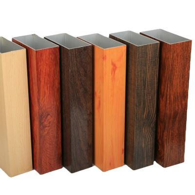 China Wood Color Aluminium Profiles for Fence Alloy Or Not Is Alloy Grade 6000 Series for sale