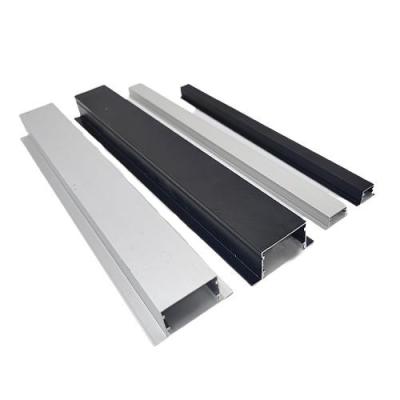 China Super Slim 3 Meter LED Angel Aluminium Profile Channel for Recessed Lighting in Black for sale