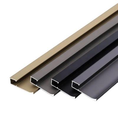 China Customized Aluminum Alloy Skirting Profile for Decorative in Color for sale