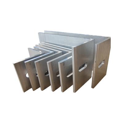 China Customized OEM Aluminum Extrusions Profiles Silver Anodizing Corner Bar L Shape Profile for sale