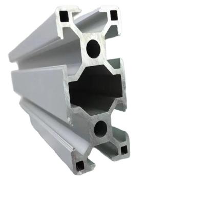 China Silver 6063 Aluminum Alloy Custom Industrial Aluminum Extrusion Profiles for Products for sale