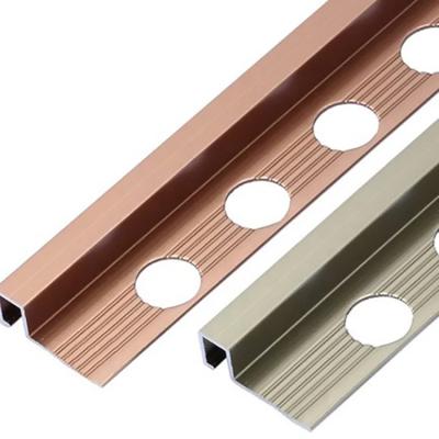 China Aluminium Trim Profile for Shower Room Aluminum Transitions Flooring Dividing Strip for sale