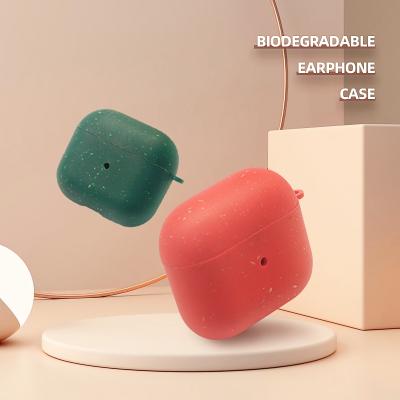 China Fanshion Single Case 100% Biodegradable Bamboo Fiber Full Size Eco Friendly Factory Pla Airpods For Apple 2020 for sale