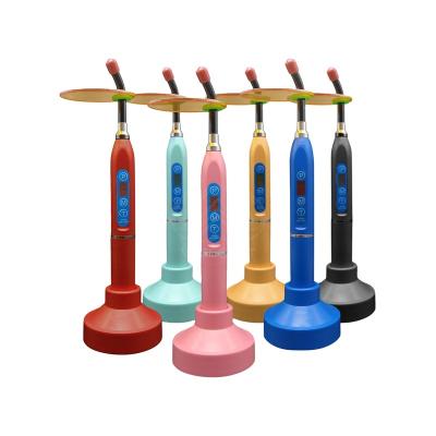 China Plastic Plastic Dental Rainbow Led Curing Light Dental Lamp / Dental LED Curing Light for sale