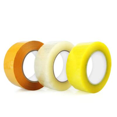 China Strong Adhesive Tape Strong Adhesive Tape Roll With Logo Carton Sealing Transparent Clear Packaging Bopp Packing Tape for sale