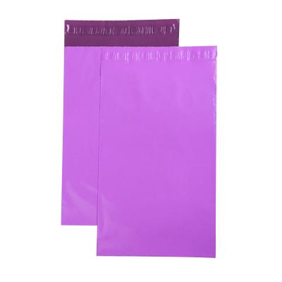 China Business& High Quality Purple Waterproof Garment Mailing Shopping Bag With Envelope Packaging Messenger Mailing Bags Custom Logo for sale