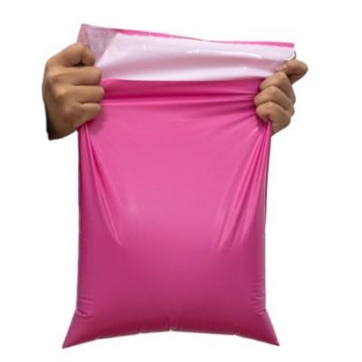 China Business& Yuexing Packaging Customized Courier Bag Clothing Carrier Packaging Pink Shopping Bag Waterproof From Envelope Bag for sale