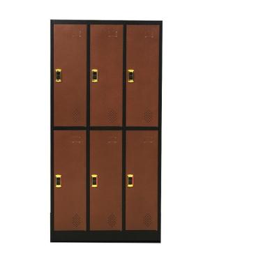 China Moisture Proof Color China Made 6 Door Steel Lockers Locker / Electronic Key Locker for sale