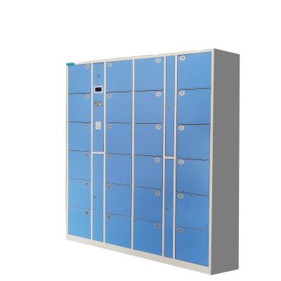 China 24 Electronic Smart Lockers Moisture-Proof Door Locker Barcode/RFID Locker/Storage Range Face Recognition for sale