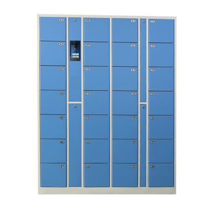 China 28 door armadiet storage cabinet lockermetal locker gym staff moistureproof steel work metal locker for changing room for sale