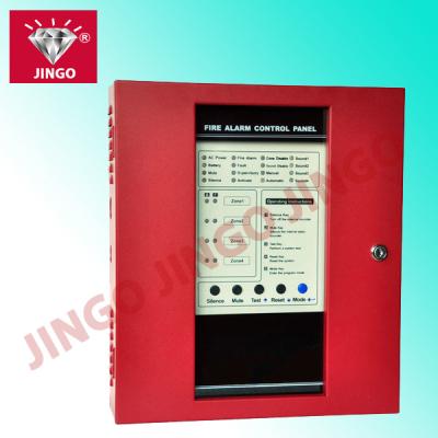 China 4 zones conventional fire security alarm DC24V 2 wire systems control panel for sale